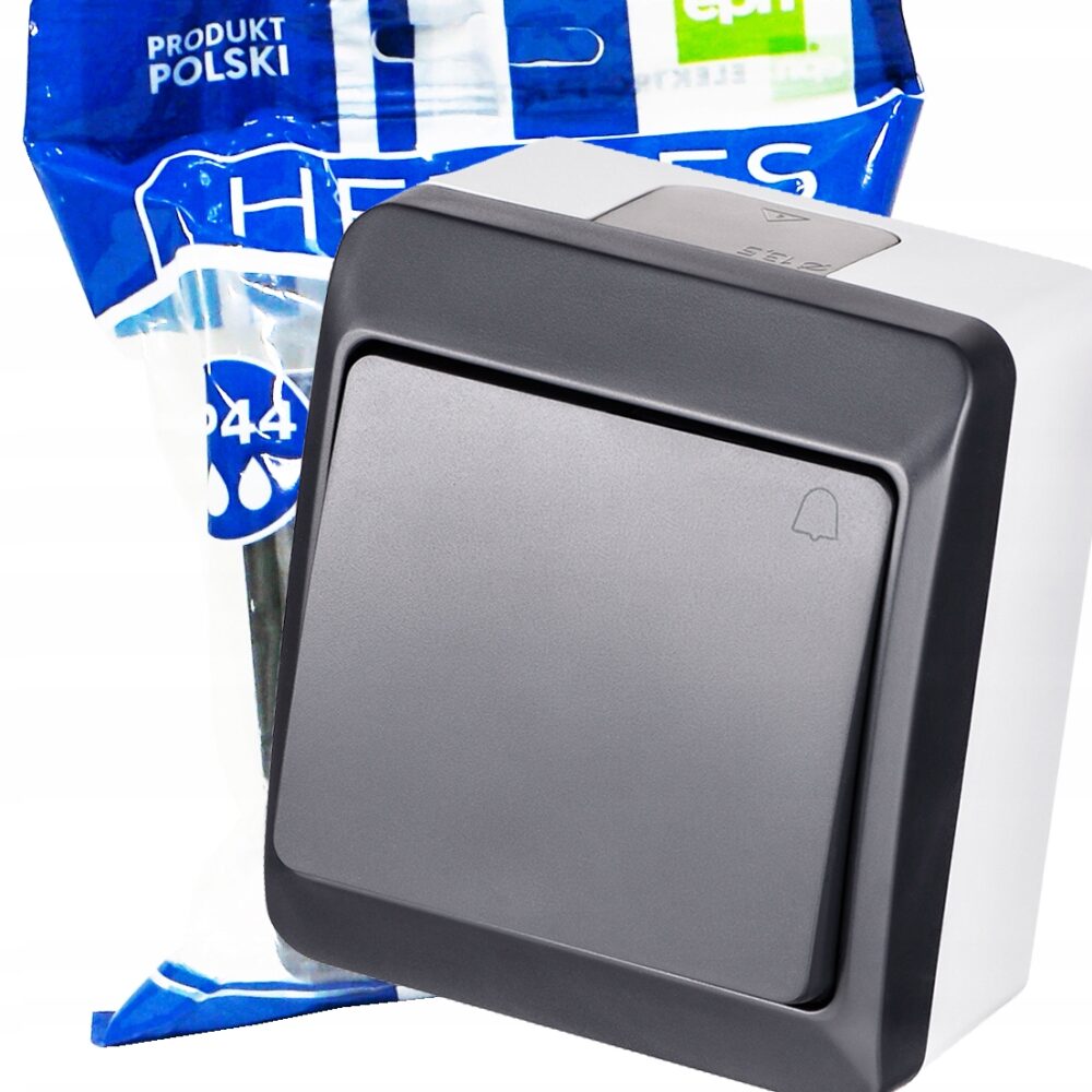 Interrupteur simple sonnette Elektro-Plast Hermes anthracite 0337-07