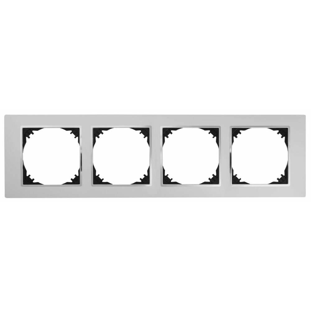 Cadre quadruple Elektro-Plast blanc 3874-26