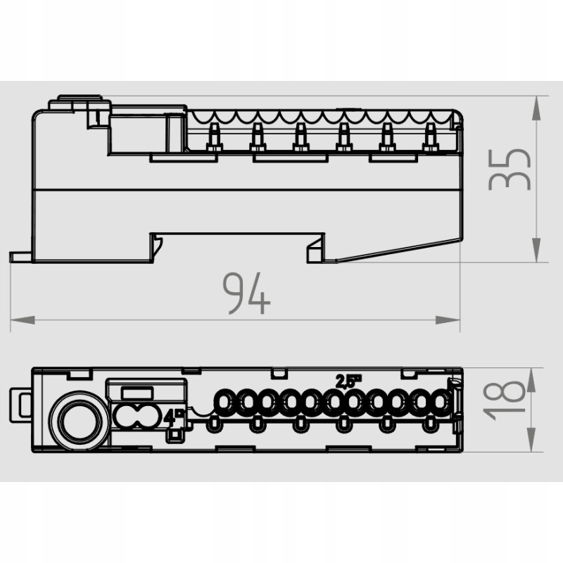 Connecteur rapide Elektro-Plast Nasielsk 1-2 mm² / 15 , 1 pièce 0925-01