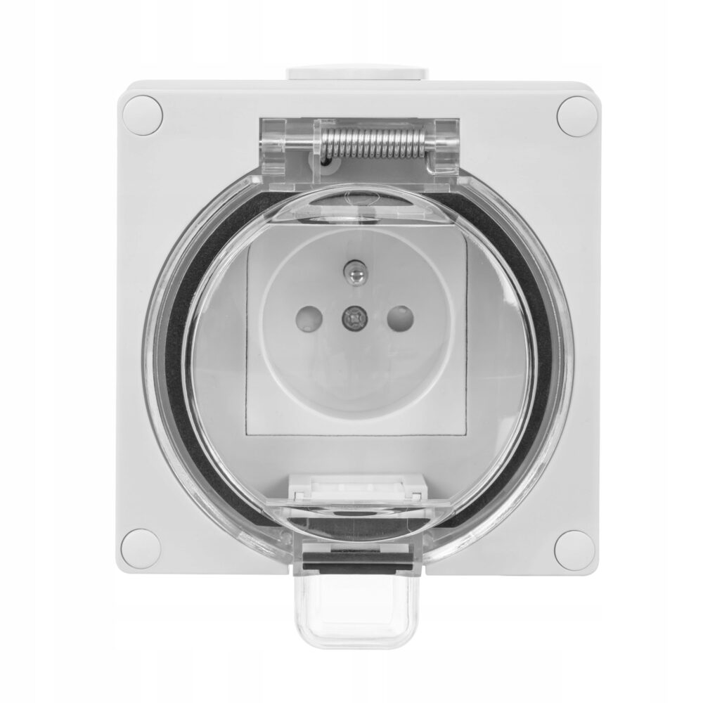 Prise Électrique Étanche Elektro-Plast Nasielsk gris 6185-00