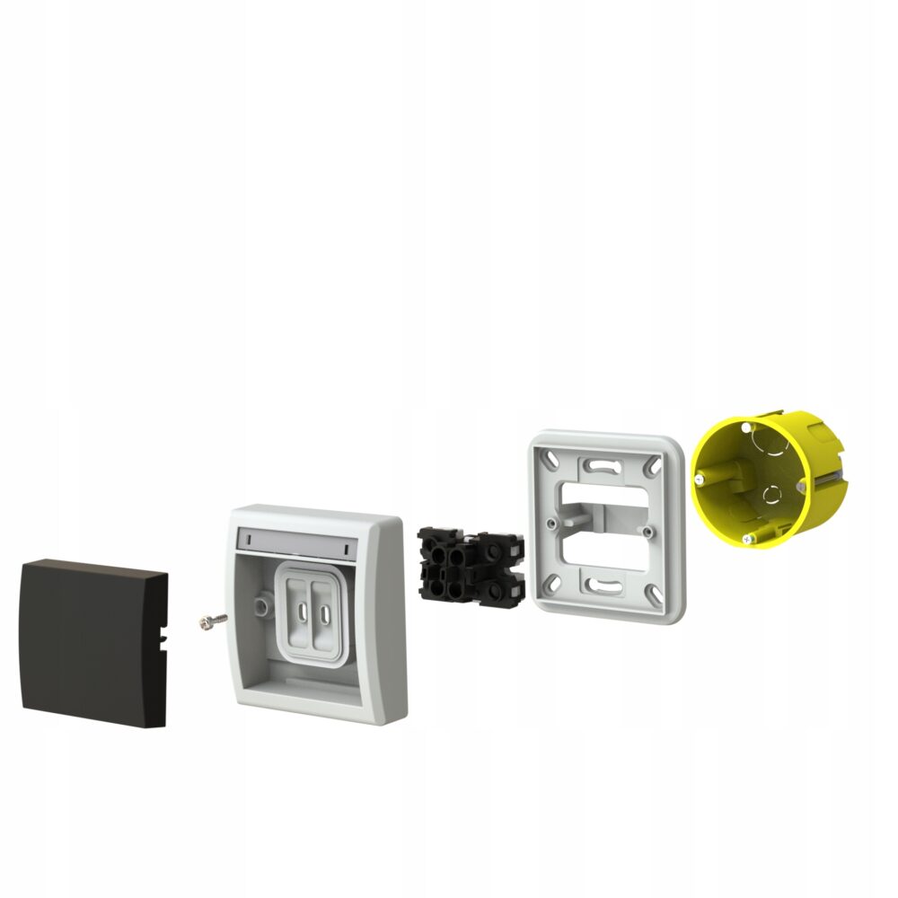 Interrupteur simple encastré étanche AQUANT 2K IP55 5001-77