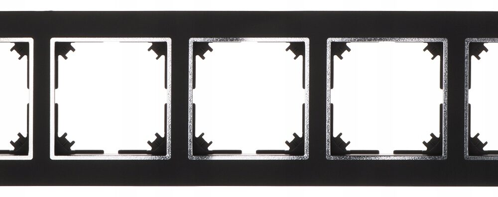 Cadre quintuple Elektro-Plast noir 4175-46