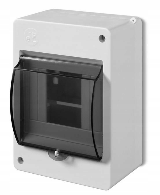 Coffret de distribution encastré 4 modules avec vitre S-4, 400V EPN 2304-01