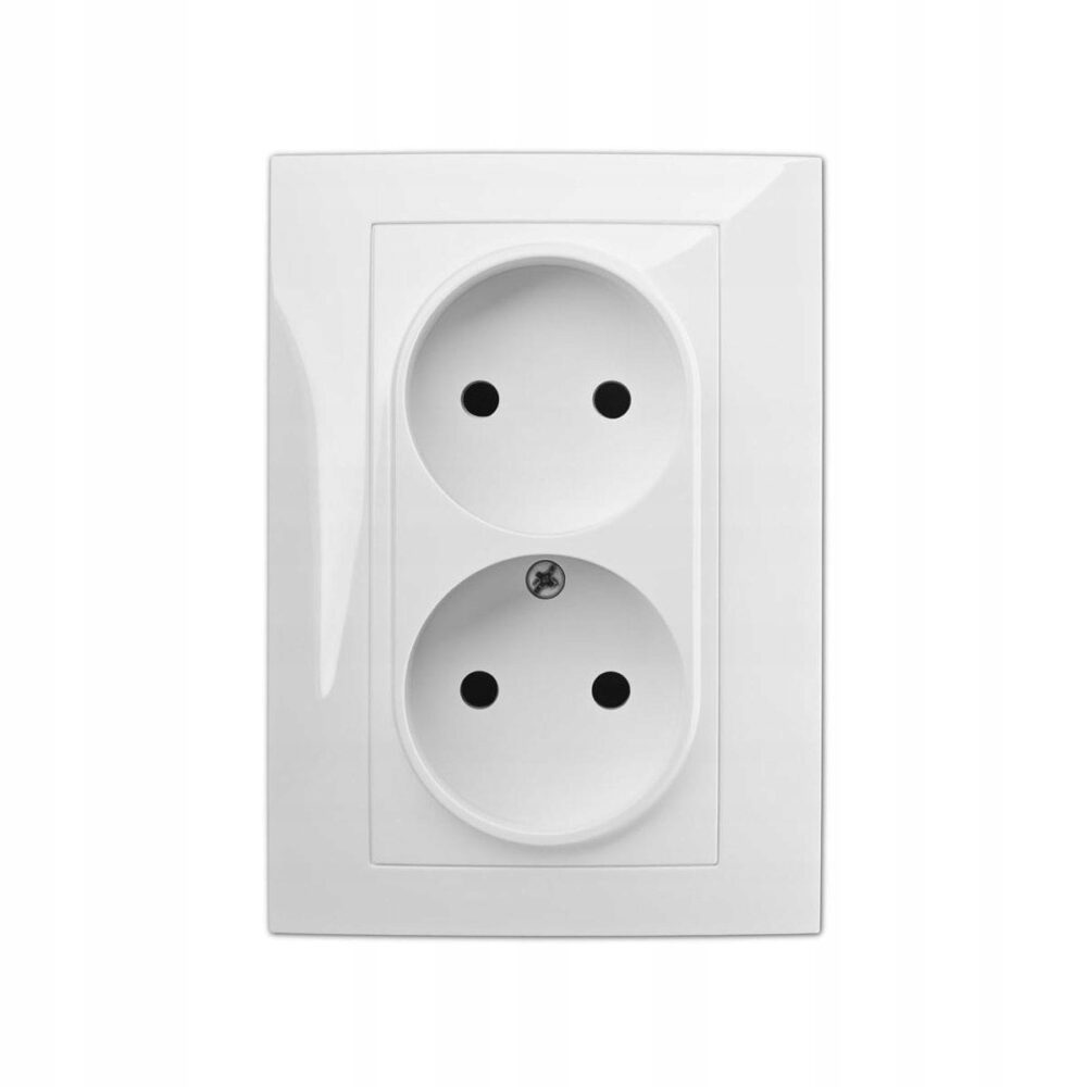 Prise double Elektro-Plast Nasielsk Carla blanche 1741-00