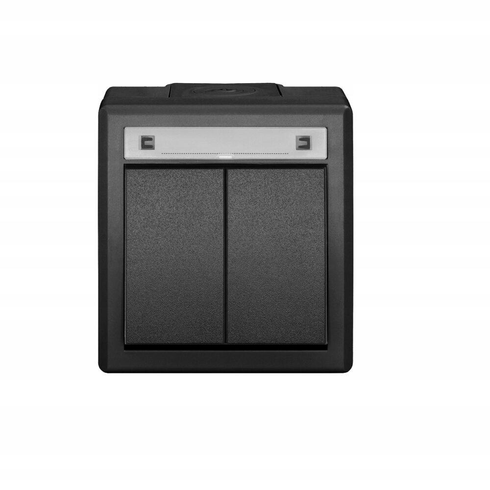 Interrupteur double étanche pour applique hermétique n/t IP55 Aquant 2K EPN 5002-17