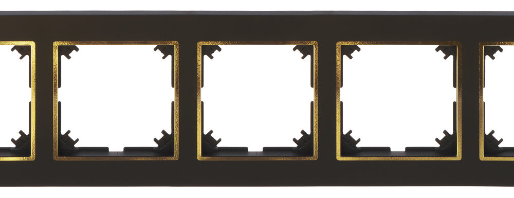 Cadre quintuple Elektro-Plast Nasielsk noir 4175-47