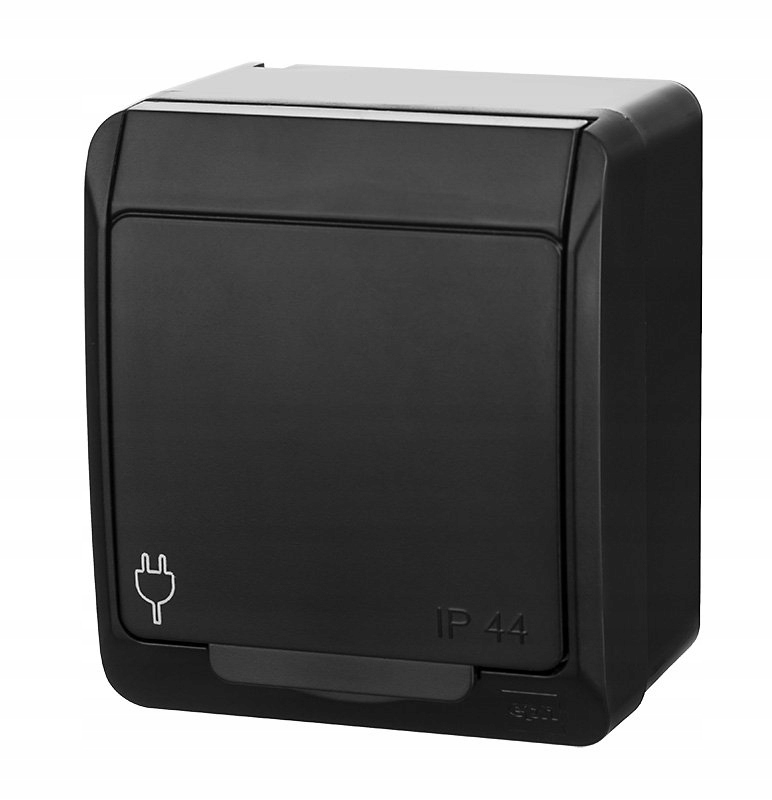 Prise Murale Elektro-Plast Nasielsk Noire 0324-09