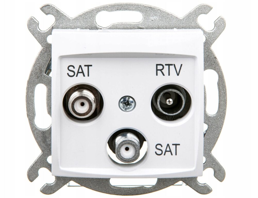 Prise Murale pour Antenne Elektro-Plast Blanc 1760-10