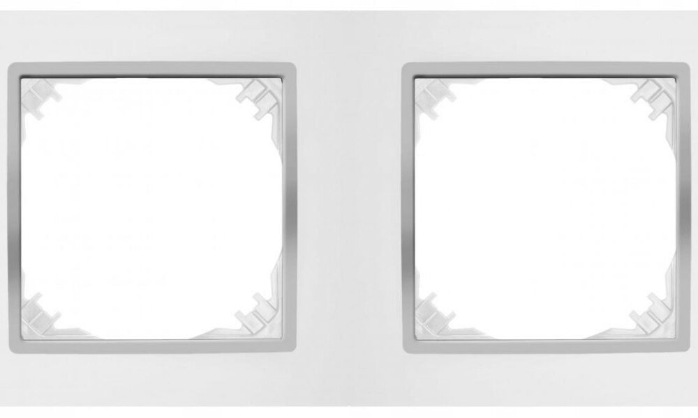 Cadre double Elektro-Plast Nasielsk blanc 4172-26