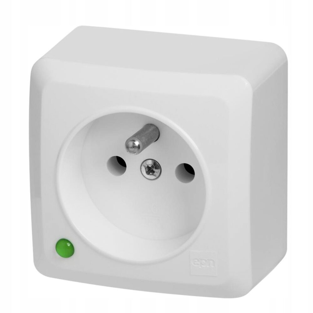 Prise Électrique Murale Elektro-Plast Blanche 3733-00