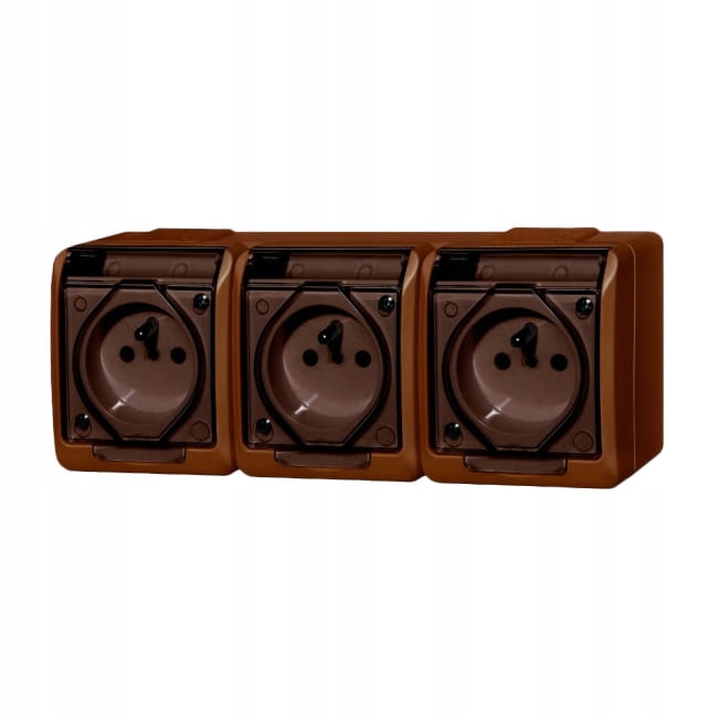 Prise de Courant Murale Elektro-Plast Marron 0323-05