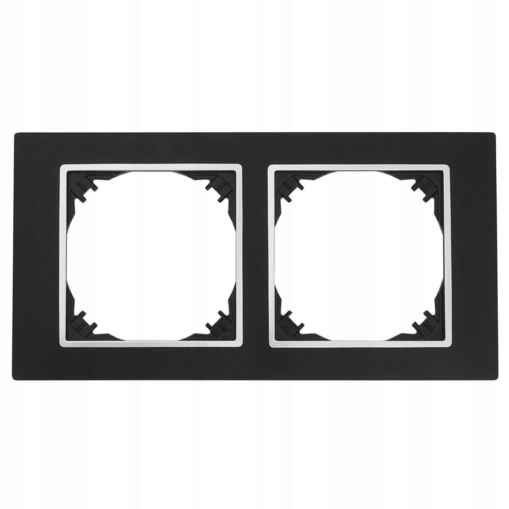 Cadre double Elektro-Plast Nasielsk noir 3872-46