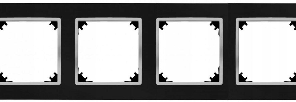 Cadre quadruple Elektro-Plast Nasielsk noir 3874-46
