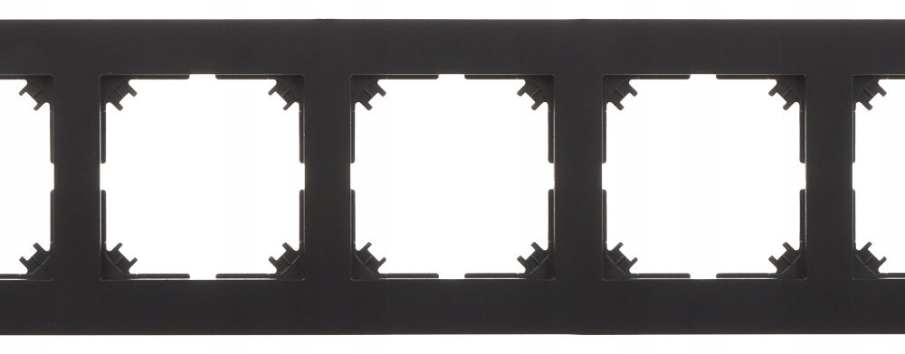 Cadre quintuple Elektro-Plast noir 4175-09