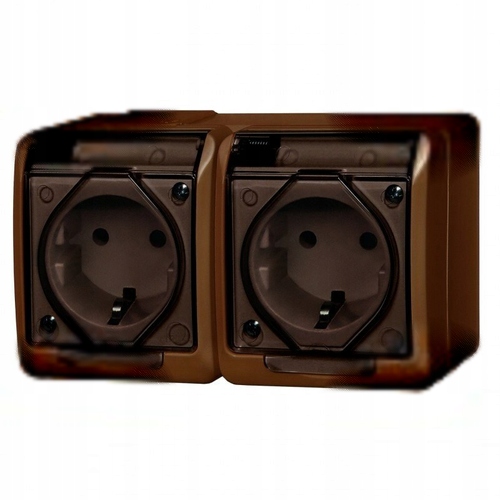 Prise Électrique Murale Elektro-Plast Bronze 0324-06