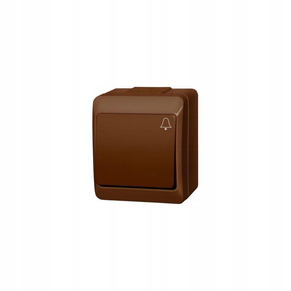 Sonnette électrique Elektro-Plast Nasielsk HERMES 65 x 75 x 46 mm marron