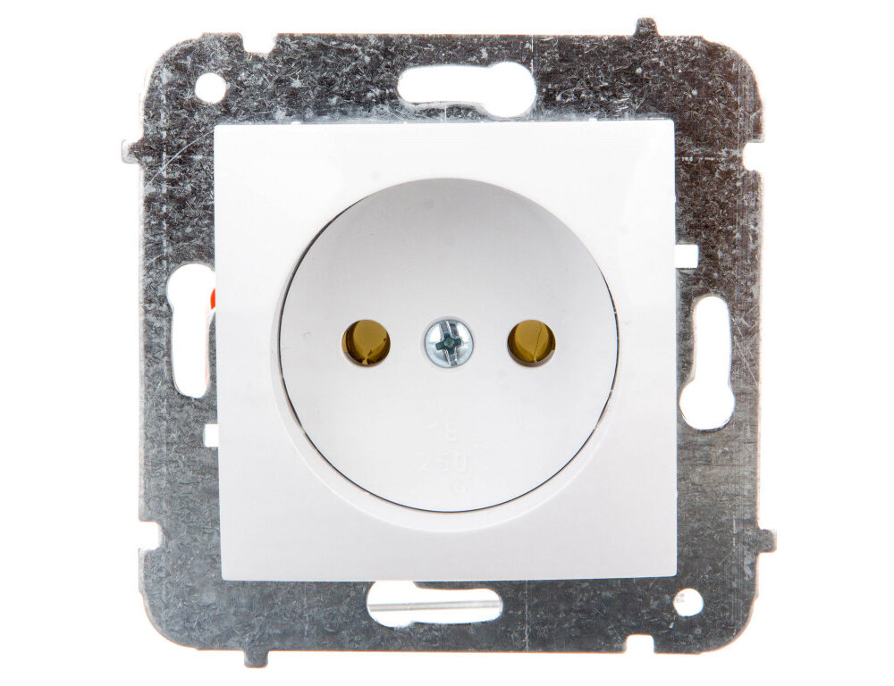 Prise murale Elektro-Plast Nasielsk blanc 1731-10