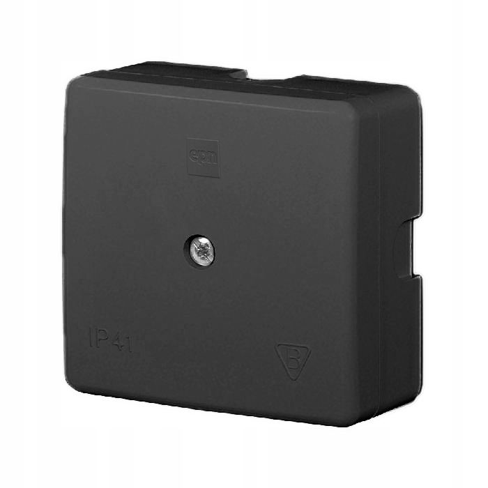 Boîtier de surface Elektro-Plast 60x60x30 IP41, 0236-02, couleur noire