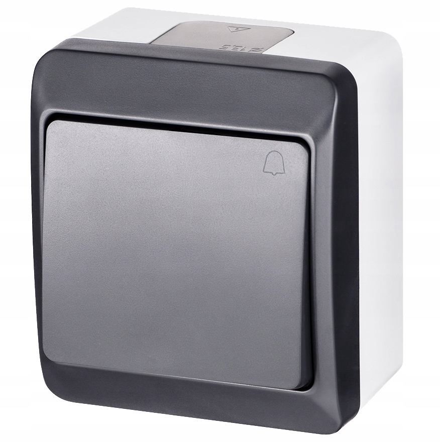Interrupteur simple sonnette Elektro-Plast Hermes anthracite 0337-07