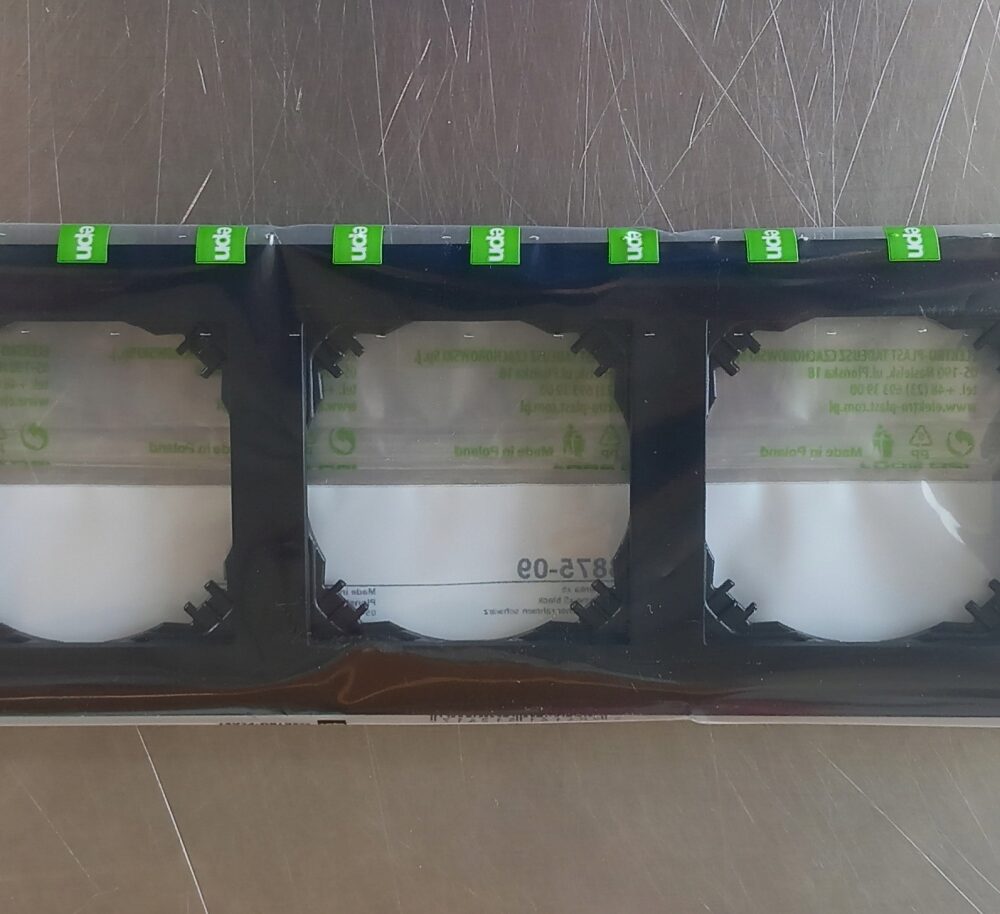 Cadre quintuple Elektro-Plast Nasielsk noir 3875-09