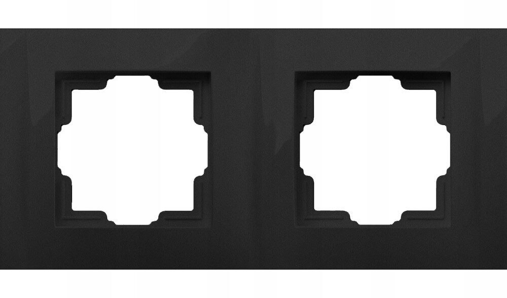 Cadre quadruple Elektro-Plast noir 1774-09