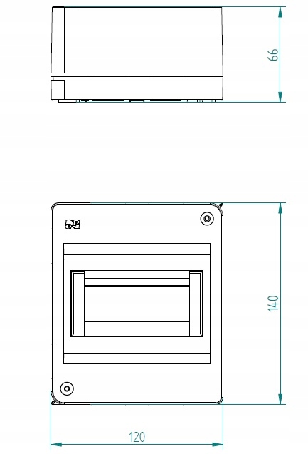 BOÎTE D&rsquo;ENCASTREMENT 1X5 SANS COUVERCLE 2305-10 IP30 NASIELSK
