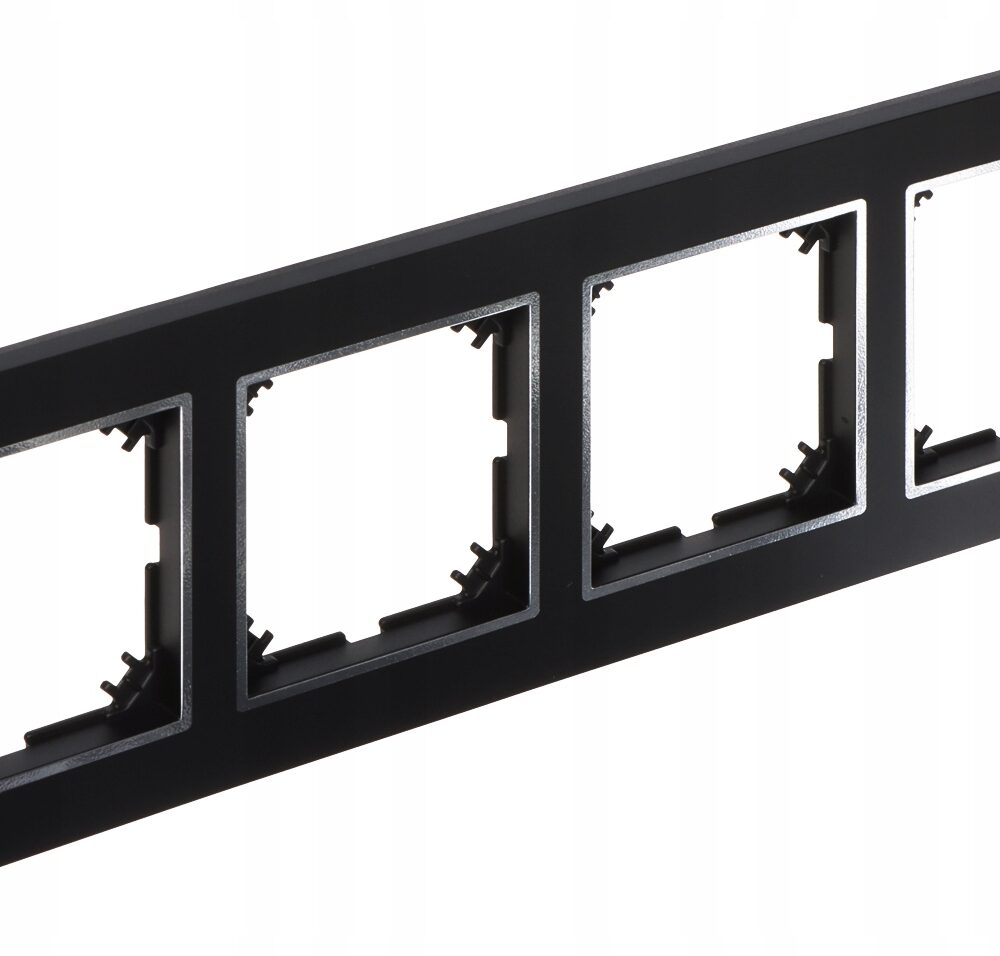 Cadre quadruple Santra noir 4174-46