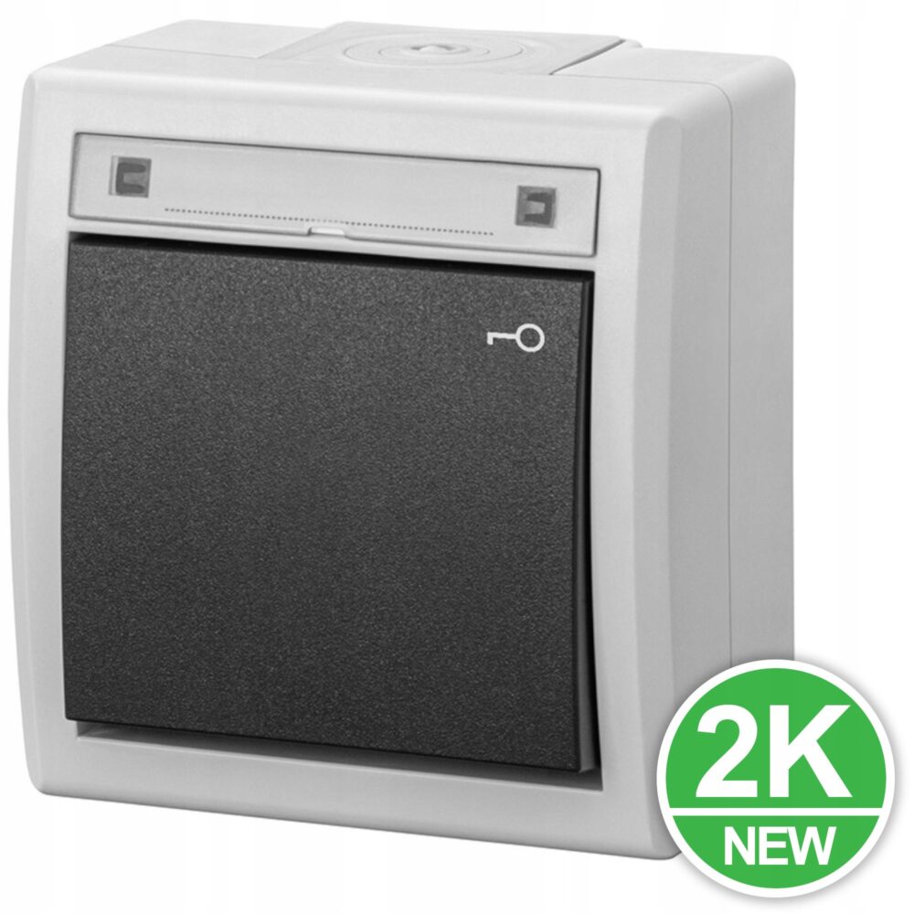 BOUTON POUSSOIR DE SONNETTE AQUANT 2K ANTIVANDALISME INTERPHONE N/T IP55 GRIS 5007-10