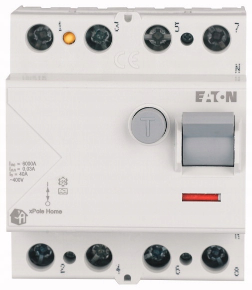 Eaton Interrupteur différentiel 4P 40A 30mA type AC, HNC-40/4/003 194694