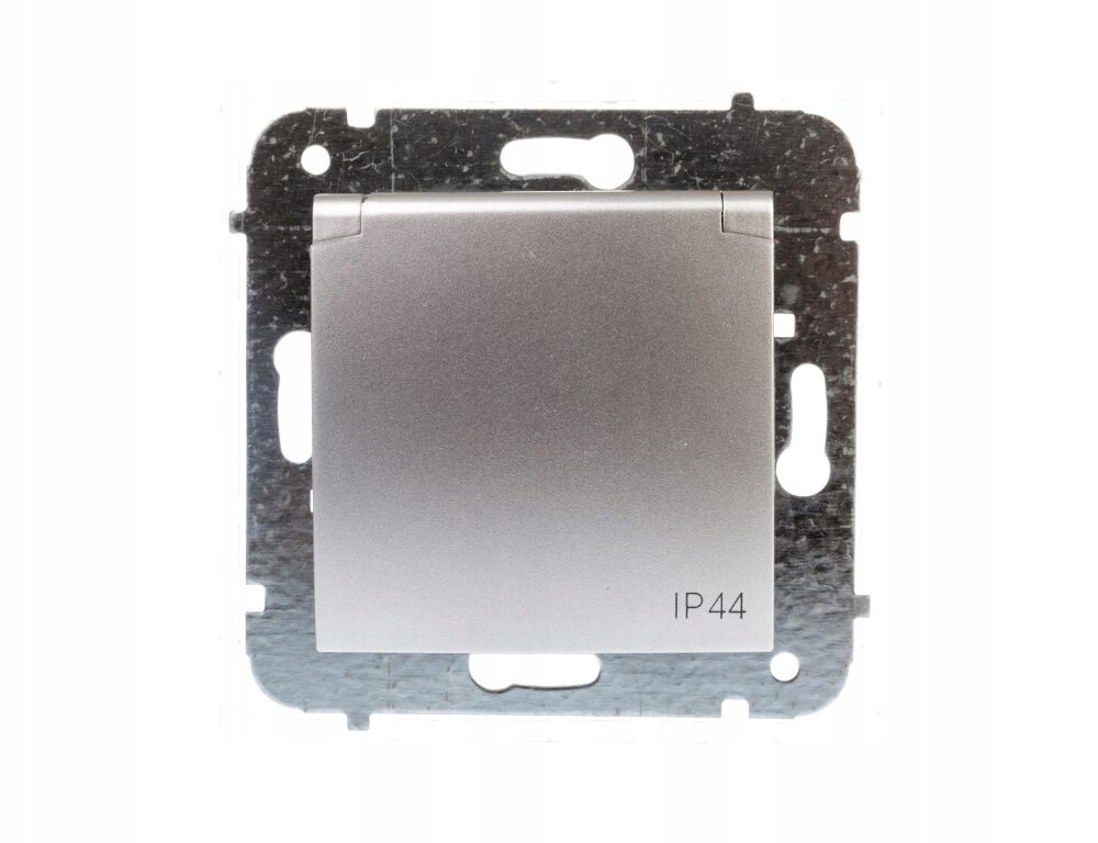 Prise Électrique Murale Elektro-Plast Nasielsk Argent 1736-16