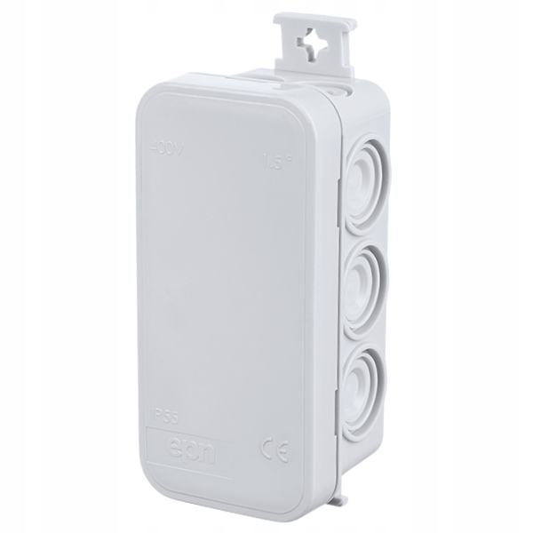 Boîte de Dérivation Grise Vide 45x90x39 E10 IP55 ELEKTRO-PLAST NASIELSK