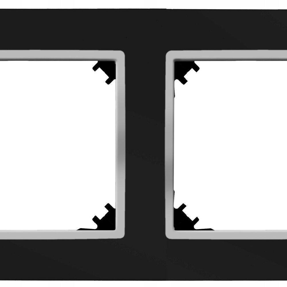 Cadre double Elektro-Plast Nasielsk noir 4172-46