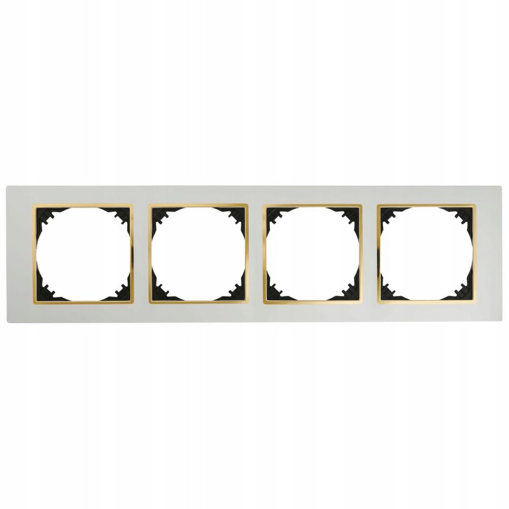 Cadre quadruple Elektro-Plast blanc 3874-27