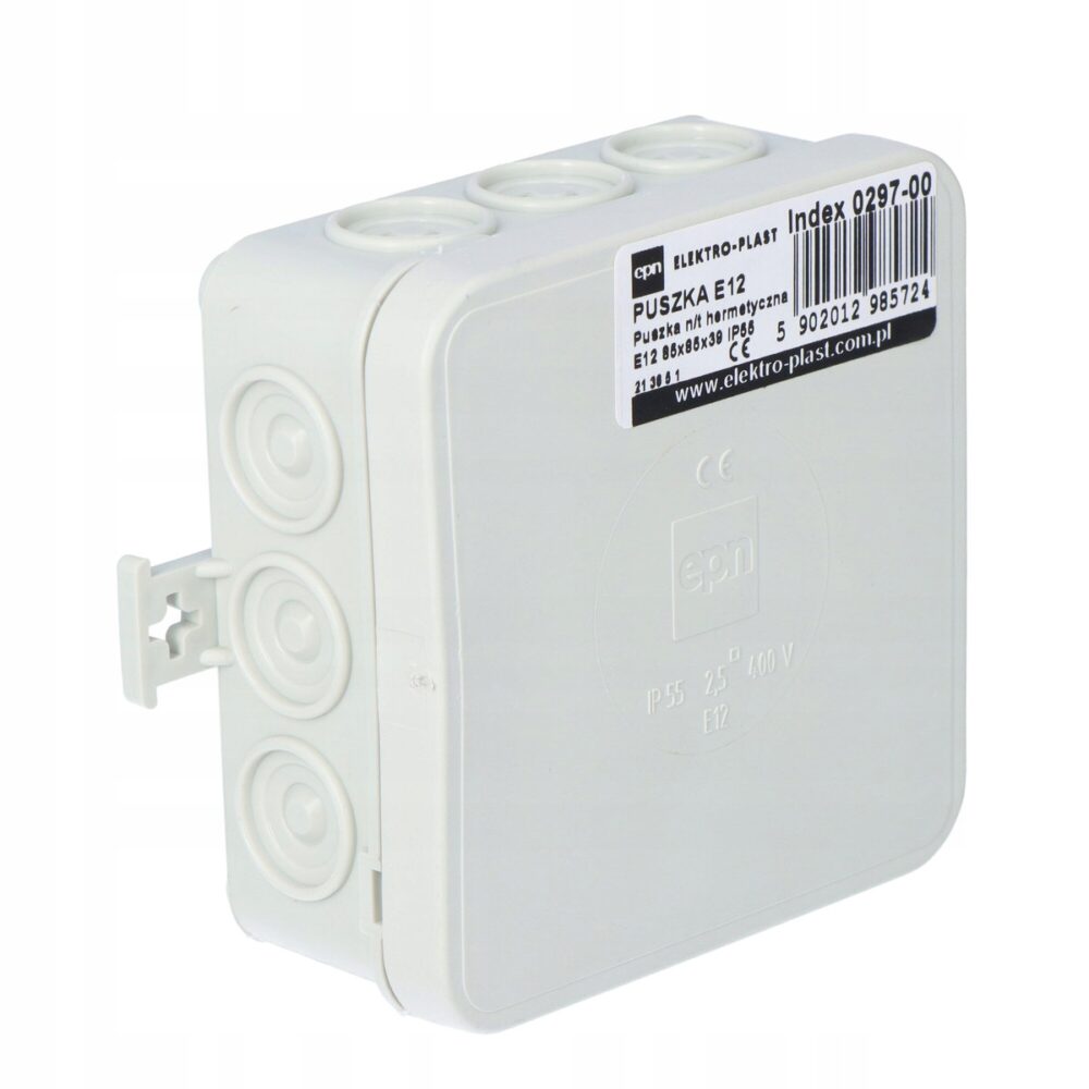 Boîte de dérivation électrique en saillie Elektro-Plast Nasielsk 85 x 85 x 39 mm 0297-00