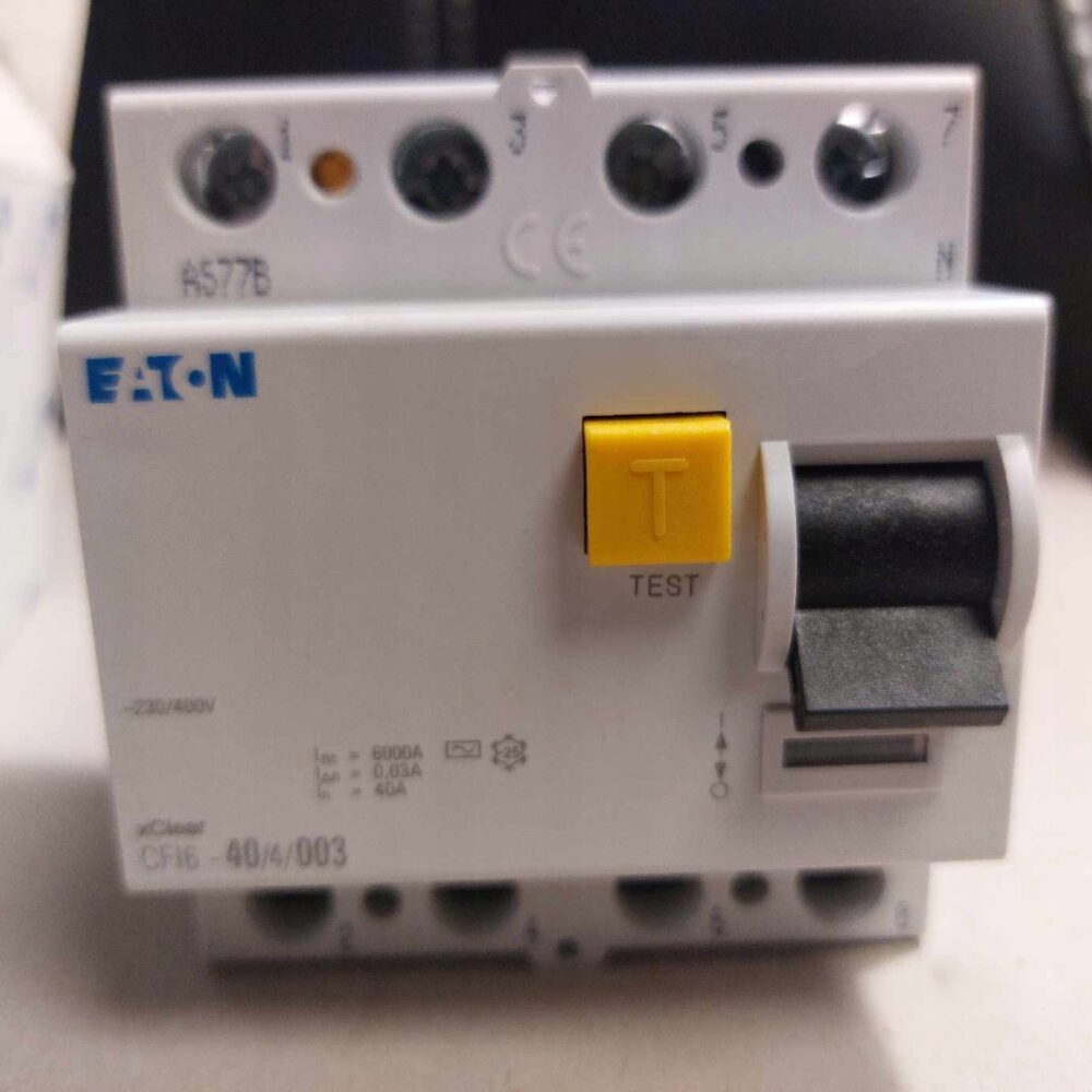 Interrupteur différentiel Eaton 2P 40A 0,03A 6kA type AC HNC-40/2/003