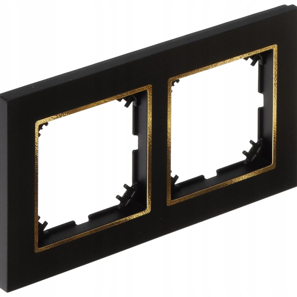 Cadre double Elektro-Plast Nasielsk noir 4172-47