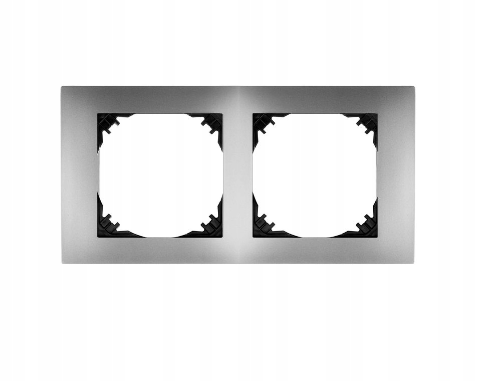 Cadre double Elektro-Plast argenté 3872-06