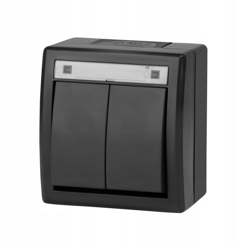 Interrupteur double étanche pour applique hermétique n/t IP55 Aquant 2K EPN 5002-17