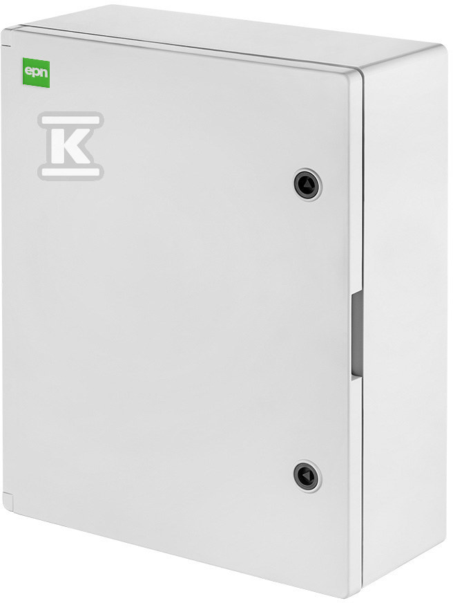 Boîtier en saillie N/T (coffret de distribution) SR6 400x500x175 avec platine métallique