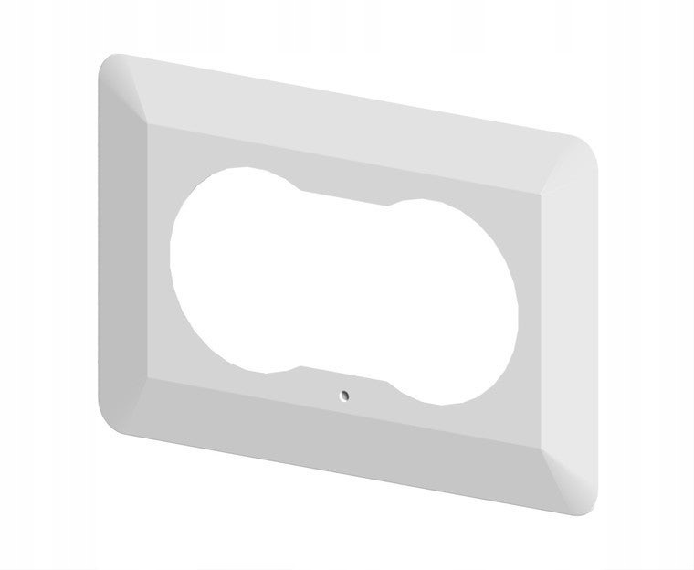 Cadre double Elektro-Plast blanc 2100-20