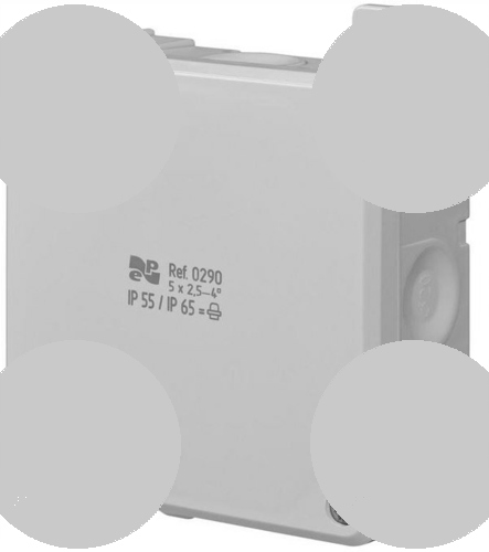 Boîte électrique de surface Elektro-Plast Nasielsk 98 x 98 x 46 mm 0290-81