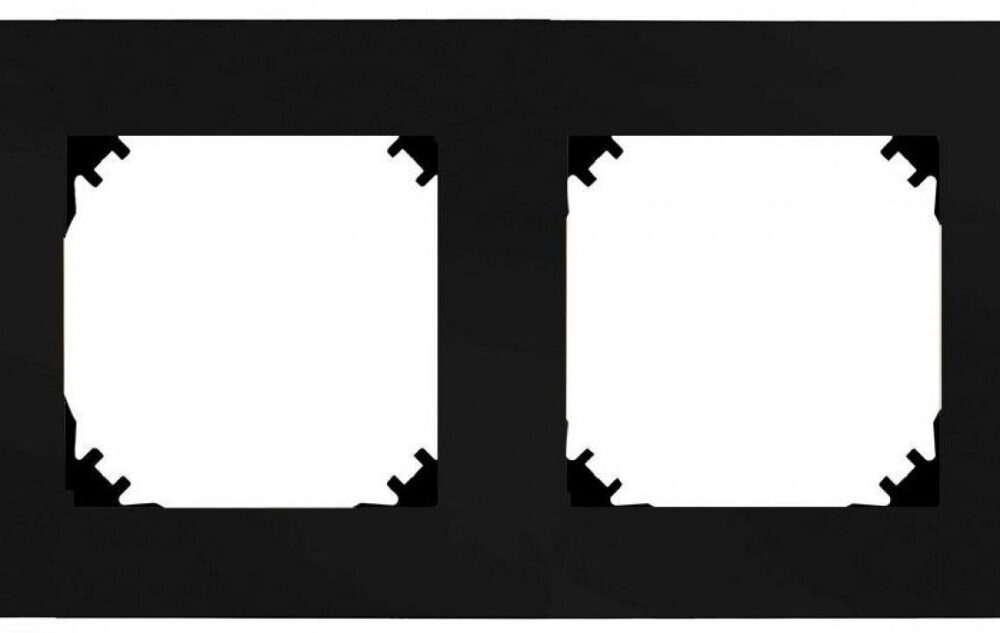 Cadre double Elektro-Plast Nasielsk noir 4172-09