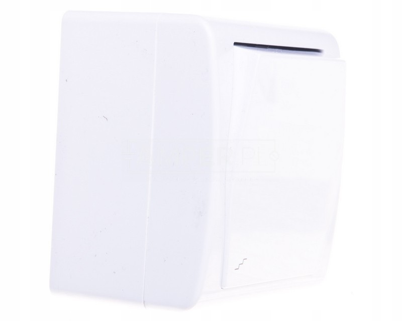 Interrupteur d&rsquo;escalier en saillie Elektro-Plast Nasielsk Hermes 2 blanc 660678