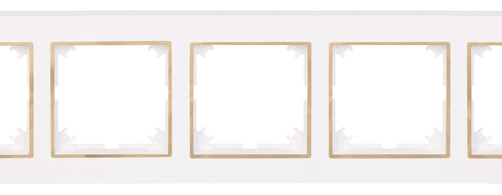 Cadre quintuple Elektro-Plast blanc 4175-27