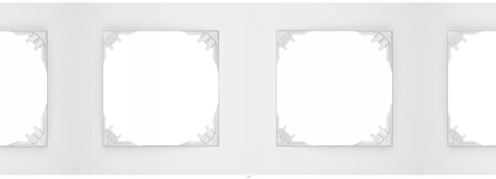 Cadre quadruple Elektro-Plast Nasielsk blanc 4174-00