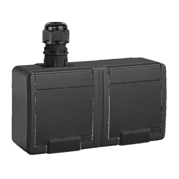 Prise électrique hermétique Elektro-Plast Nasielsk grise 5042-67