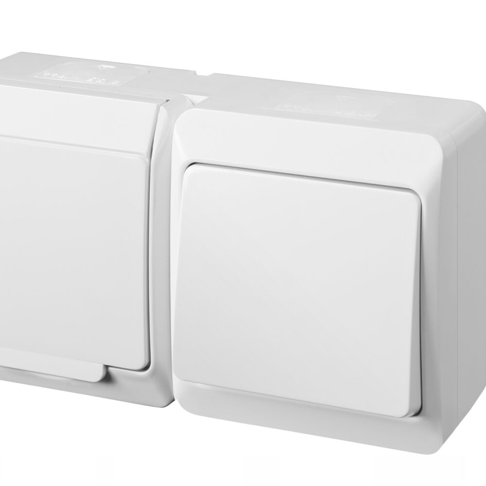 Prise Électrique Étanche Elektro-Plast Nasielsk Blanc 0327-12