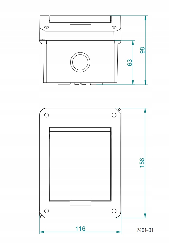 Tableau électrique Elektro-Plast Nasielsk 400 V IP40 63 A 2401-01