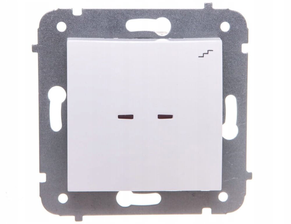 Interrupteur d&rsquo;escalier encastré Elektro-Plast blanc 1725-10