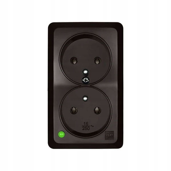 Prise Murale Elektro-Plast Marron 3743-05